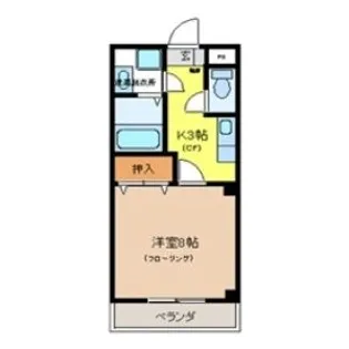 アルザスIII【2階】の間取り