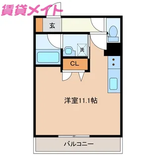 レイオンベールII【2階】の間取り