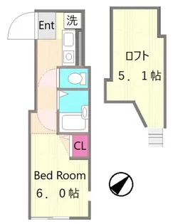 ロフティ向ヶ丘遊園【2階】の間取り