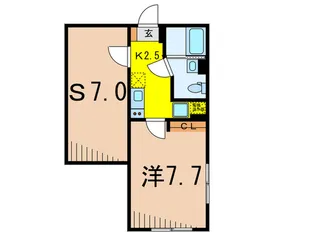 リュクス北品川の間取り