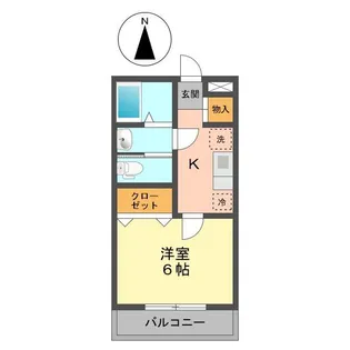 ウエスト1【2階】の間取り