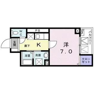 ロワモンターニュ【2階】の間取り