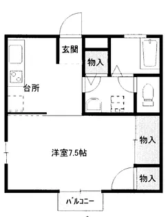 メゾンドゼフィルス【2階】の間取り