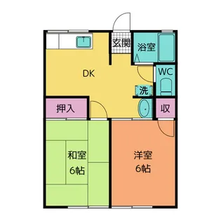 シティハイム ナカムラC【1階】の間取り