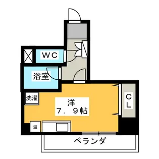 東海通ホワイトビル【6階】の間取り