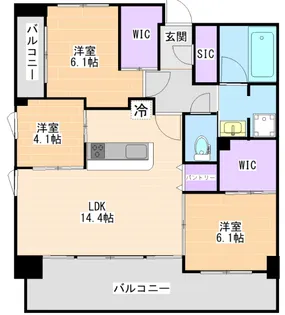 MGF原田II【8階】の間取り