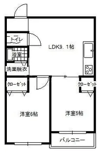 ベルメゾン新和【3階】の間取り