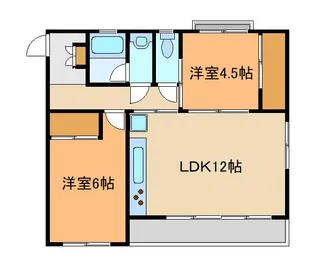 大谷口ガーデンマンションD棟【3階】の間取り
