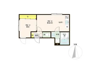 インペリアルカレッジ北千住【3階】の間取り