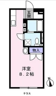 あざみ野2丁目ハイツ【1階】の間取り
