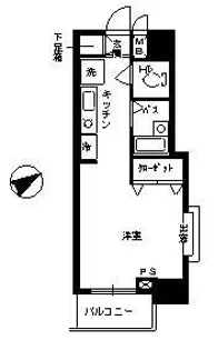フェニックス早稲田第2【4階】の間取り