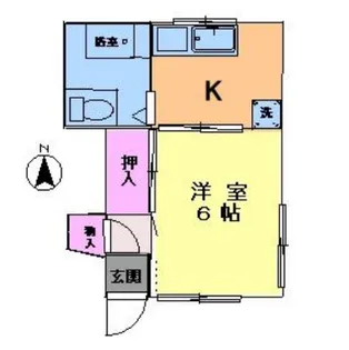 コーポフタバ【1階】の間取り