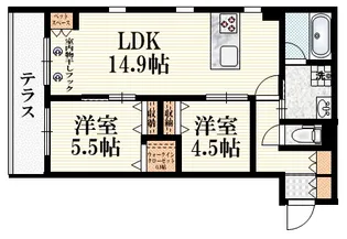 キルシュ ブリューテ 2【1階】の間取り