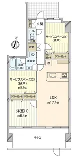 KANENARI和光【1階】の間取り