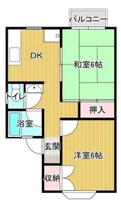 コモンズ原市【1階】の間取り