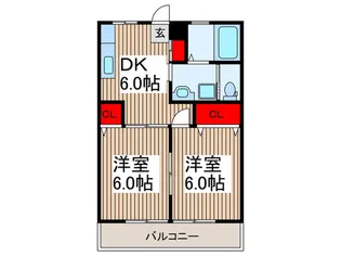 信太ビル【2階】の間取り