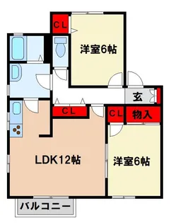 美しヶ丘エクセレンスII【2階】の間取り