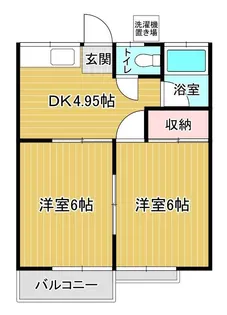 みどりハイツ【2階】の間取り