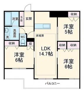 領家プライムコートII【3階】の間取り