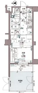 日神デュオステージ東向島(ニッシンデュオステージヒガシムコウジマ)【1階】の間取り