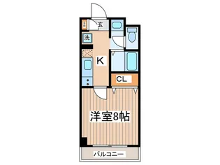 ビューテラス高円寺【2階】の間取り