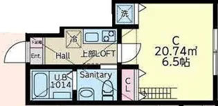 プラナス港南台【1階】の間取り