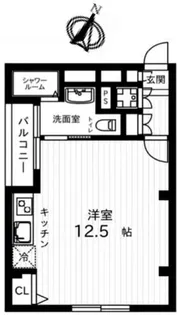 巣鴨コーポラス【8階】の間取り