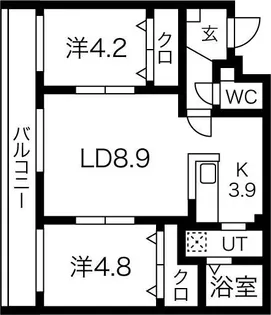 ヴィラNK1【3階】の間取り