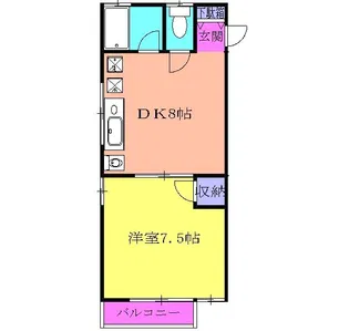 海老名国分パークハイツ参番館【2階】の間取り