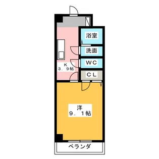 英和マンション助信【2階】の間取り