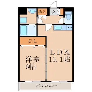 シンフォニー加治木【1階】の間取り