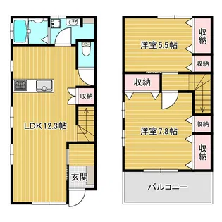 ノーブルハイツIIの間取り