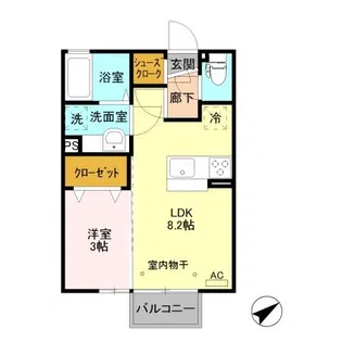 ヴィレッタ【2階】の間取り