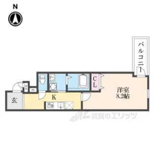 フジパレス阪急塚口ウエスト1番館【3階】の間取り