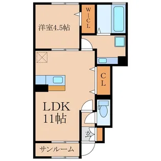 ボナール II【1階】の間取り
