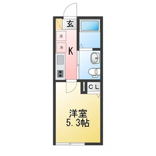 レディアンス上倉田【1階】の間取り
