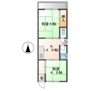 イーストハイツ【1階】の間取り