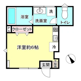Lara駒場東大前【1階】の間取り