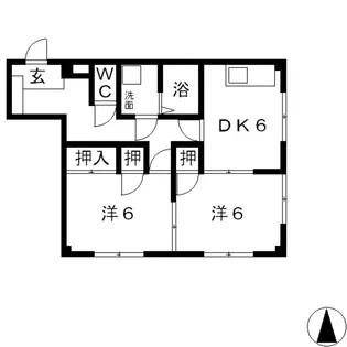 ビバリーガーデン大島 A【1階】の間取り