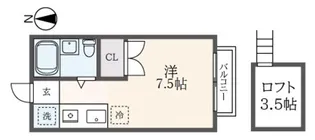 第IIKTハウス国立【2階】の間取り