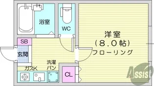 メゾンドMAYU【1階】の間取り