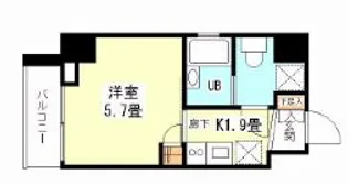 シンシア芝浦lunetta【8階】の間取り