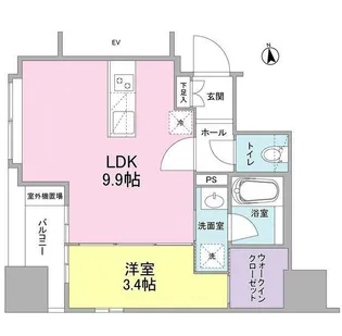 リバーレ東新宿【10階】の間取り