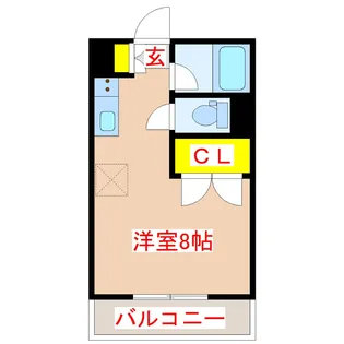 1Rの間取り画像