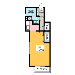 リバージュS【1階】の間取り