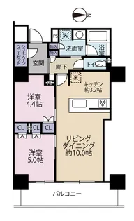 ブランズタワー・ウェリス心斎橋SOUTH【12階】の間取り