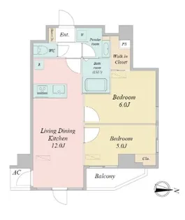 東京都墨田区亀沢1【マンション】の間取り
