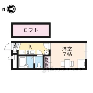 レオパレスMikage【1階】の間取り
