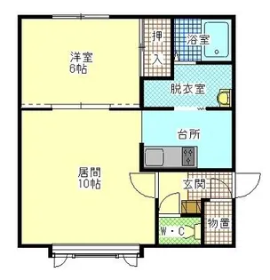 ブルーリバー【2階】の間取り