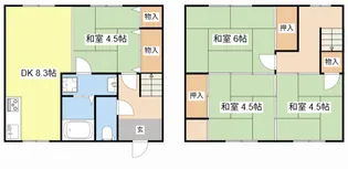 滋賀県高島市新旭町新庄【一戸建】の間取り